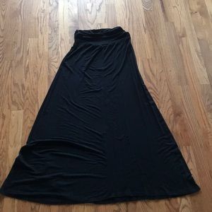 Black maxi skirt